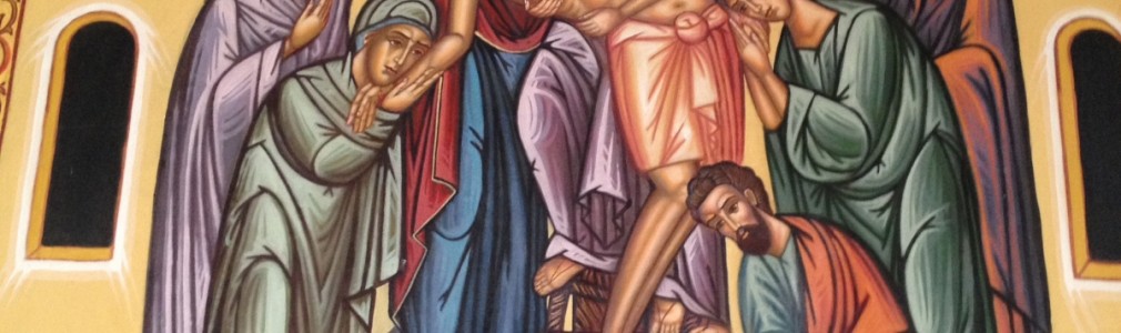 Τοιχογραφία-Η Αποκαθήλωσις του Ιησού Χριστού
